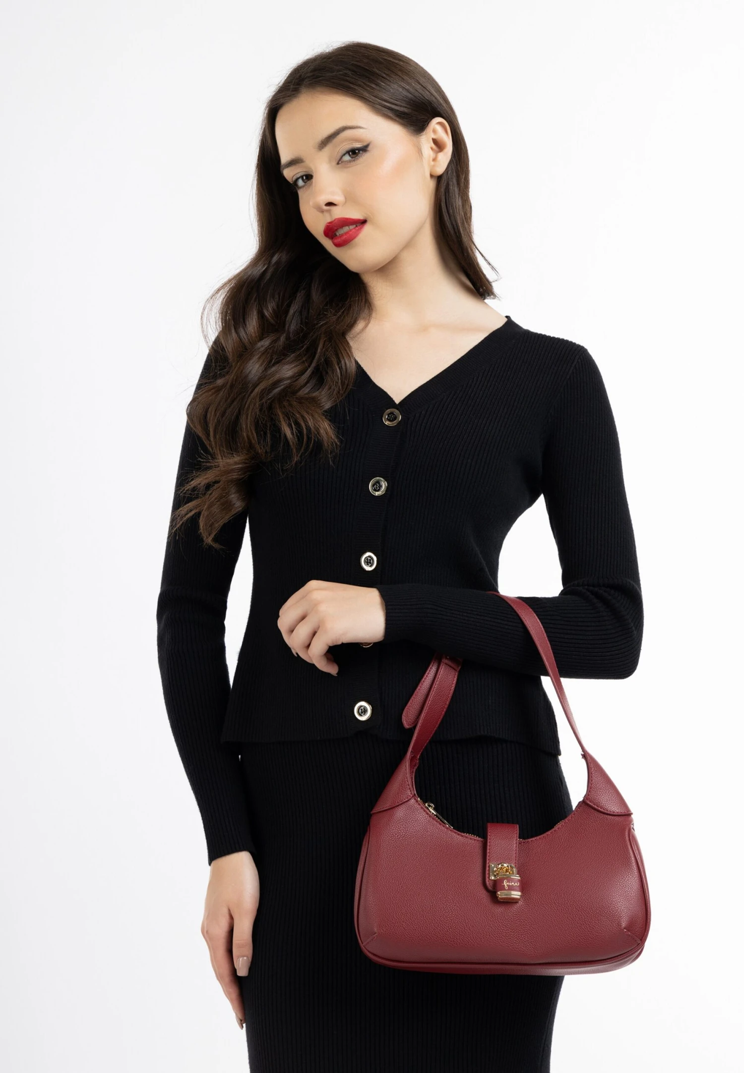 Faina Skulderveske 'Tylin' Kirsebærrød - Bilde 4