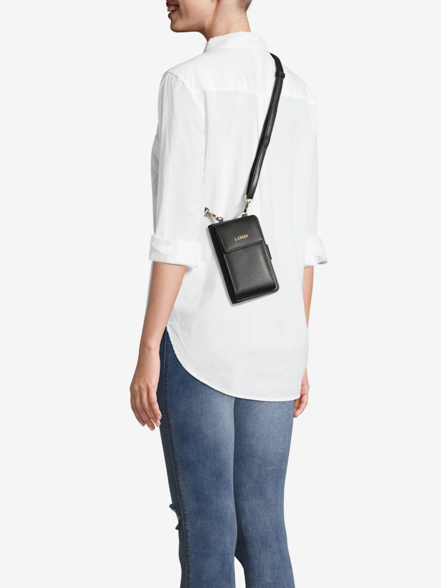 L.CREDI Skulderveske 'Jane' Svart - Bilde 4