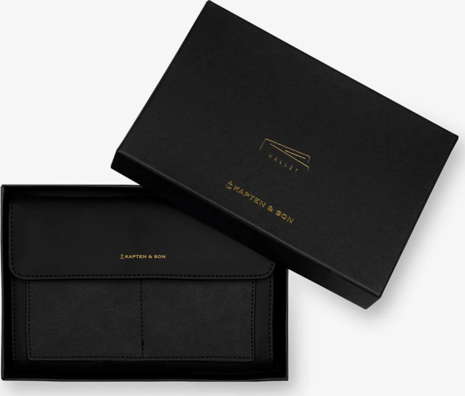 Kapten & Son HÄndveske 'Clutch Wallet Versailles All Black' Svart - Bilde 2