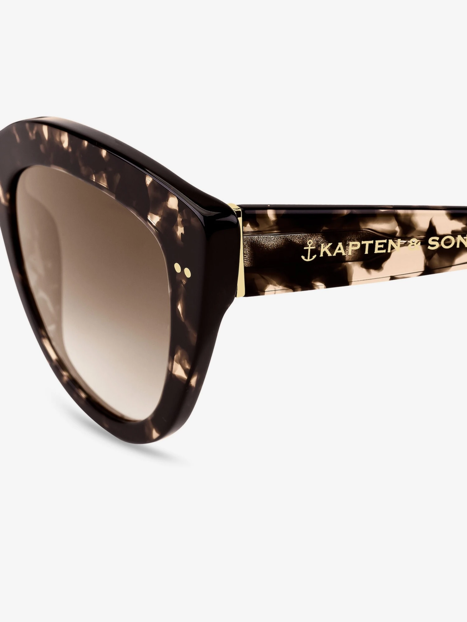 Kapten & Son Solbriller 'Sofia Crystal Tortoise Brown' Brun / Mørkebrun - Bilde 3