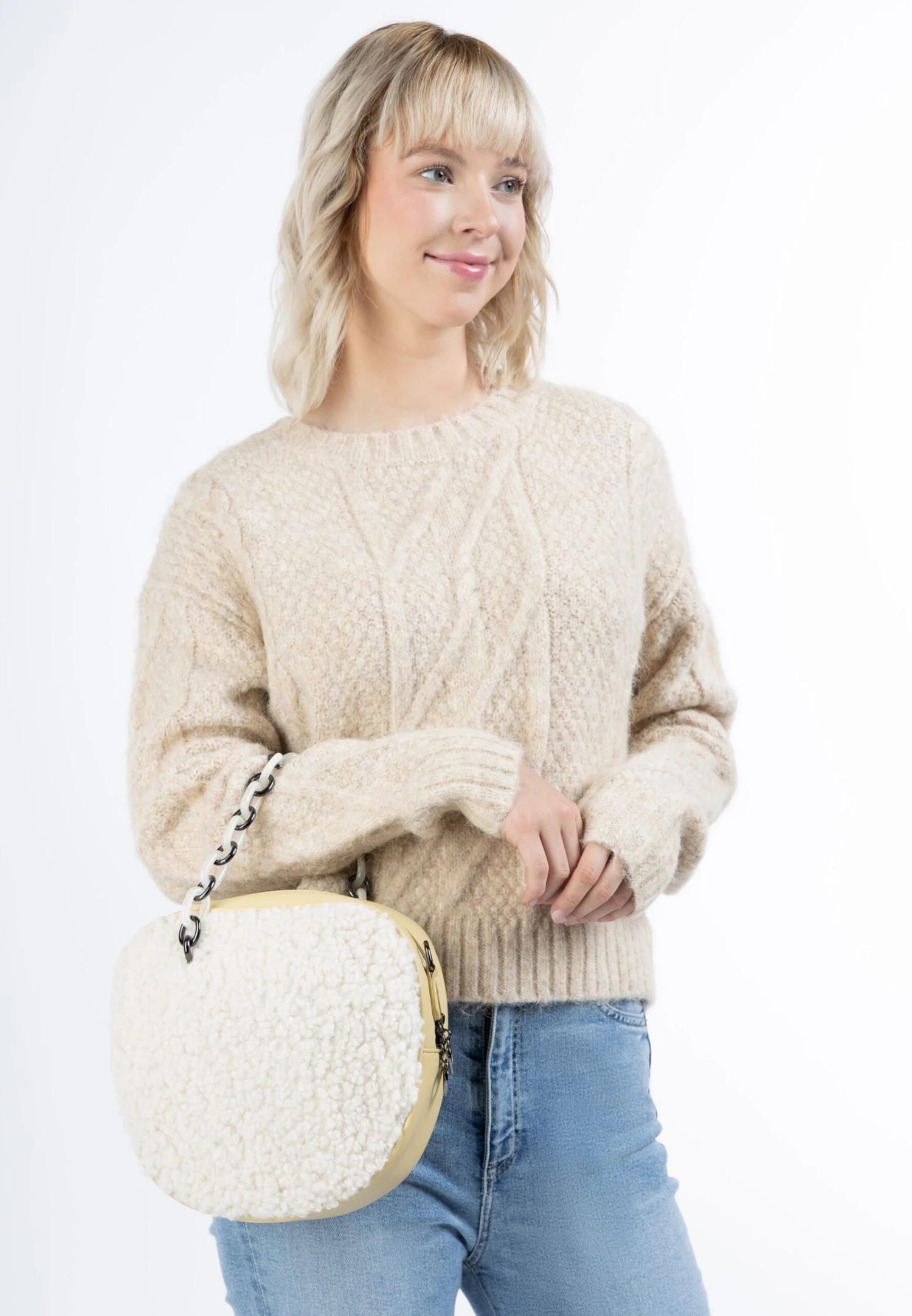 MYMO HÄndveske Kremfarget / Nude - Bilde 3