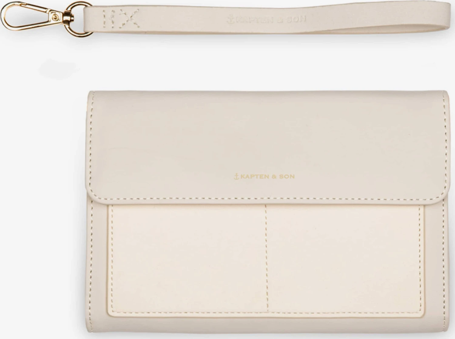 Kapten & Son HÄndveske 'Clutch Wallet Versailles Sandstone' Beige