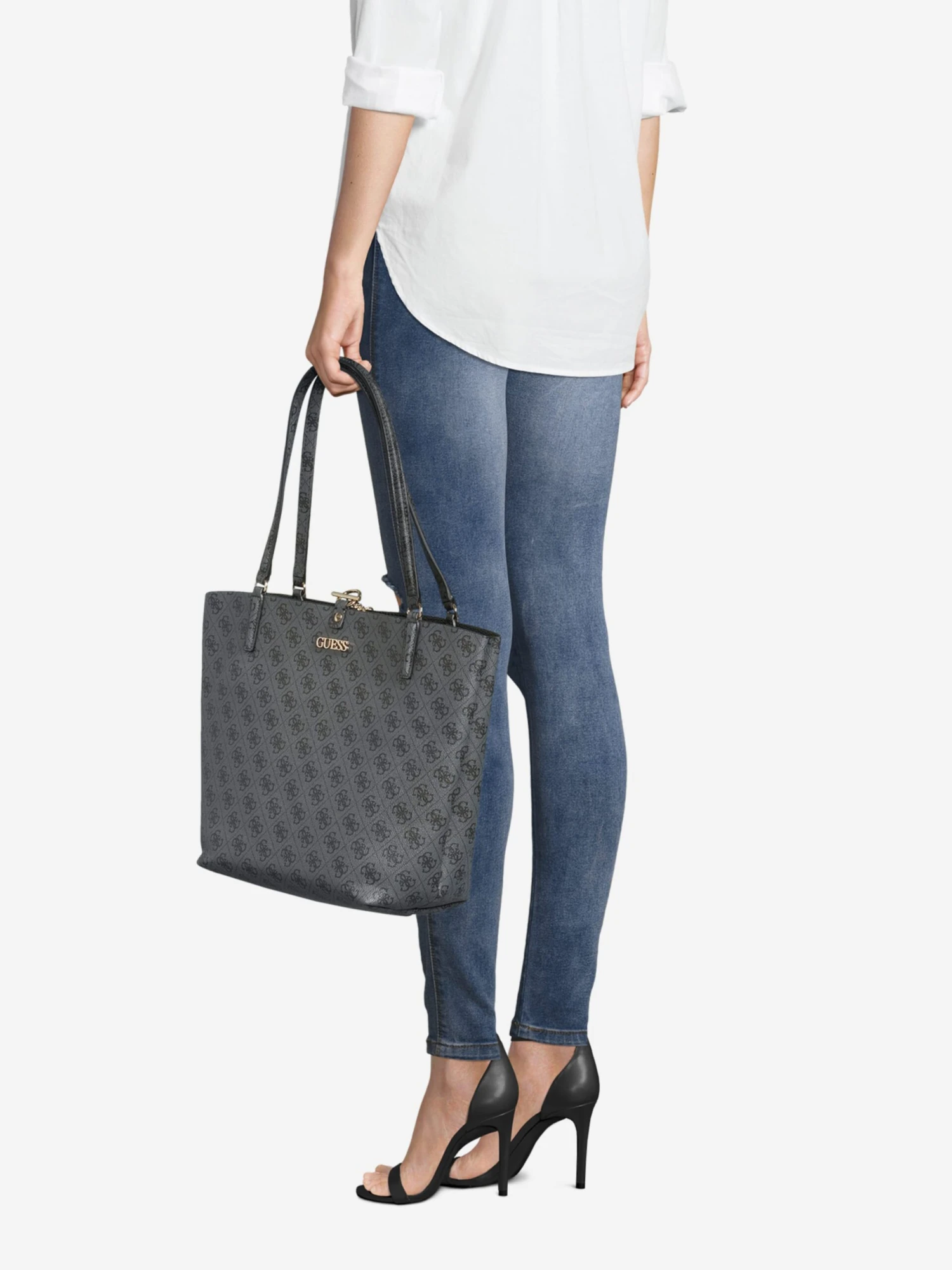 GUESS Handleveske 'Alby' Svart - Bilde 6