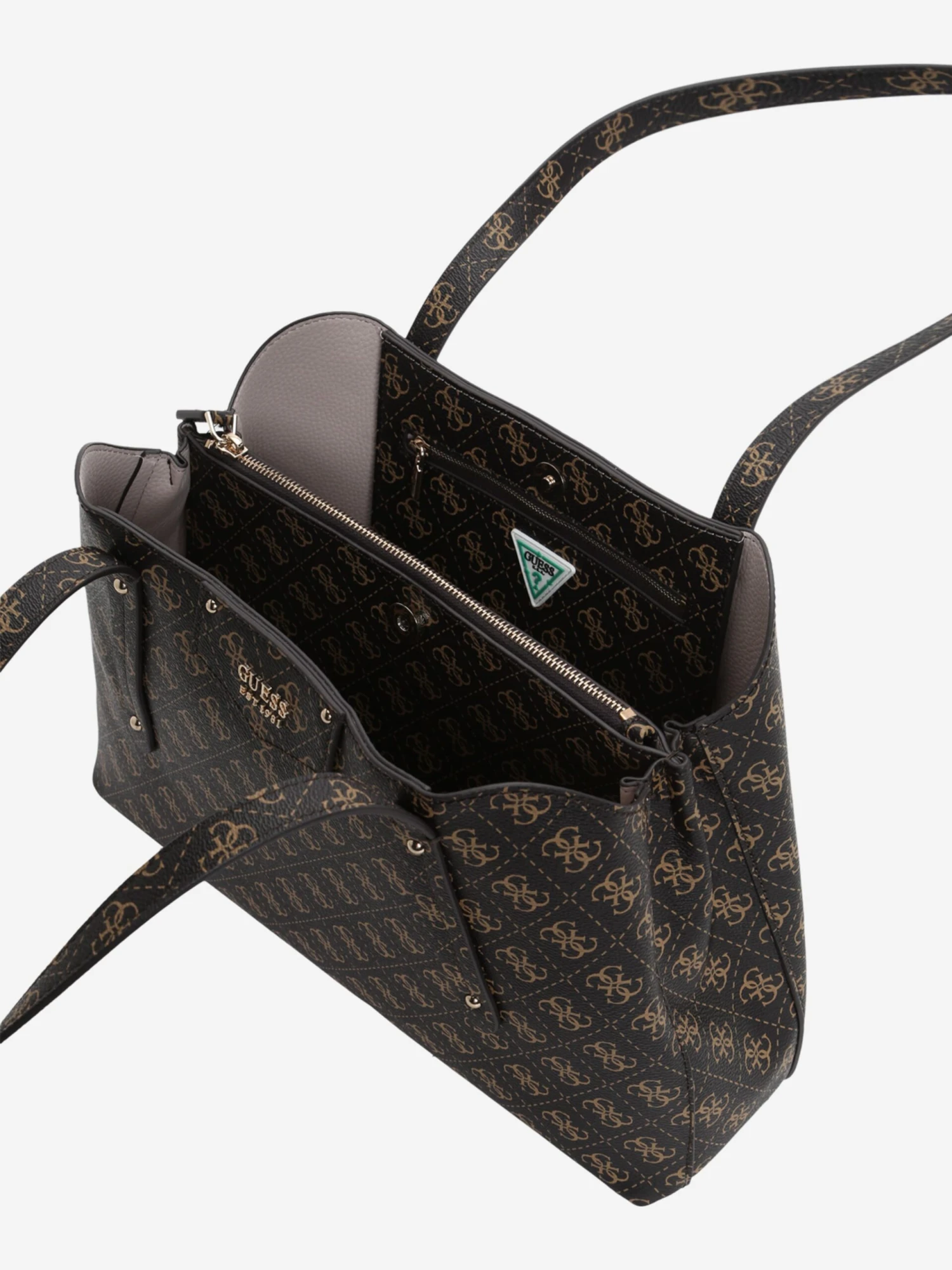 GUESS Handleveske 'Brenton' Kastanjebrun / Cognac - Bilde 5