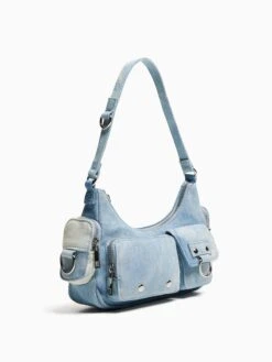 Bershka Skulderveske Blå