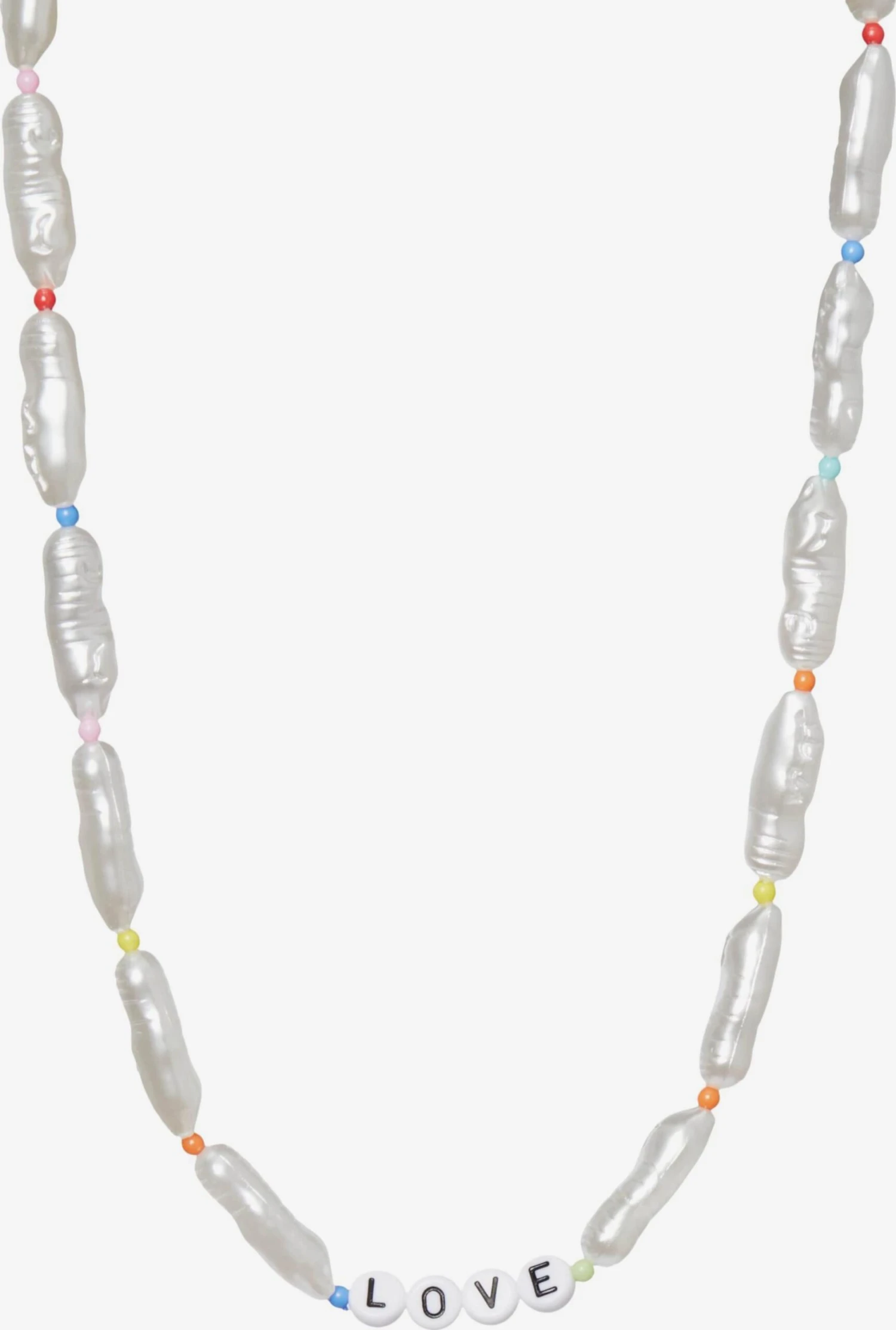 PIECES Kjede 'BIKA' Perlehvit