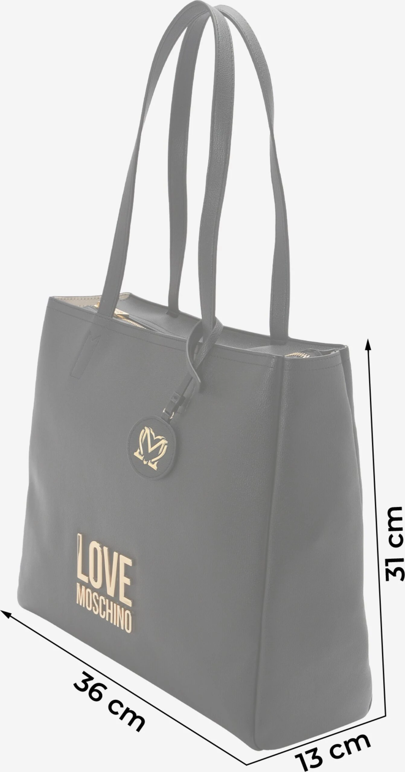 Love Moschino Handleveske 'LOVE LETTERING' Svart - Bilde 2