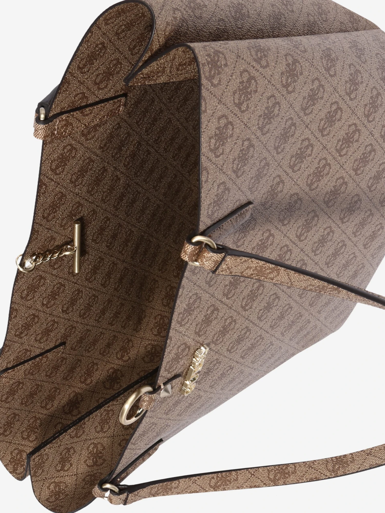 GUESS Handleveske 'Alby' Beige - Bilde 5