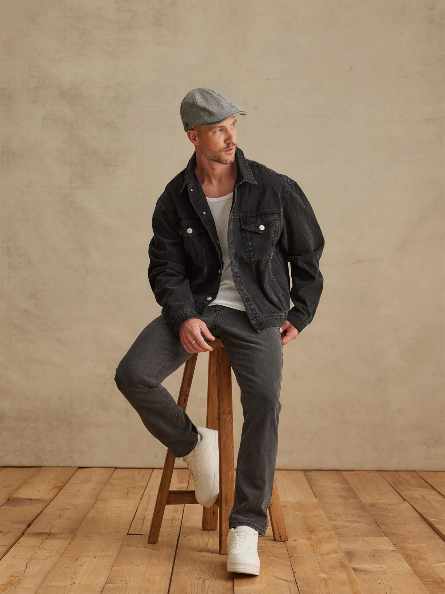 DAN FOX APPAREL Hatt 'Pius' GrÄ - Bilde 3