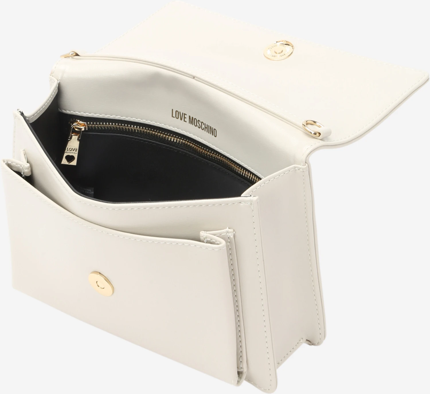 Love Moschino Skulderveske Elfenben - Bilde 4