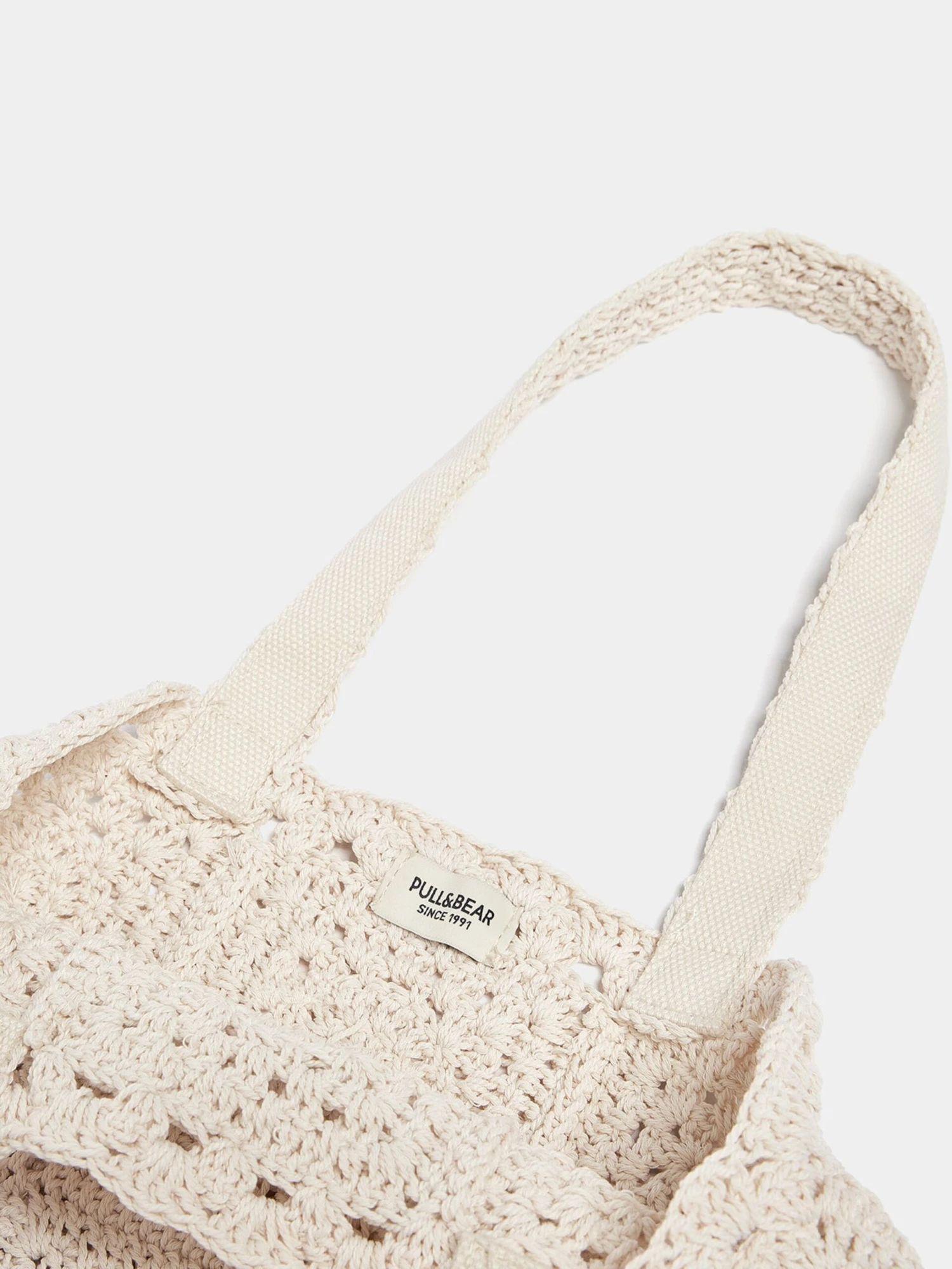 PULL & BEAR Pull&Bear Handleveske Ecru - Bilde 3