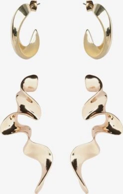 PIECES Øredobber 'MANJA' Gull