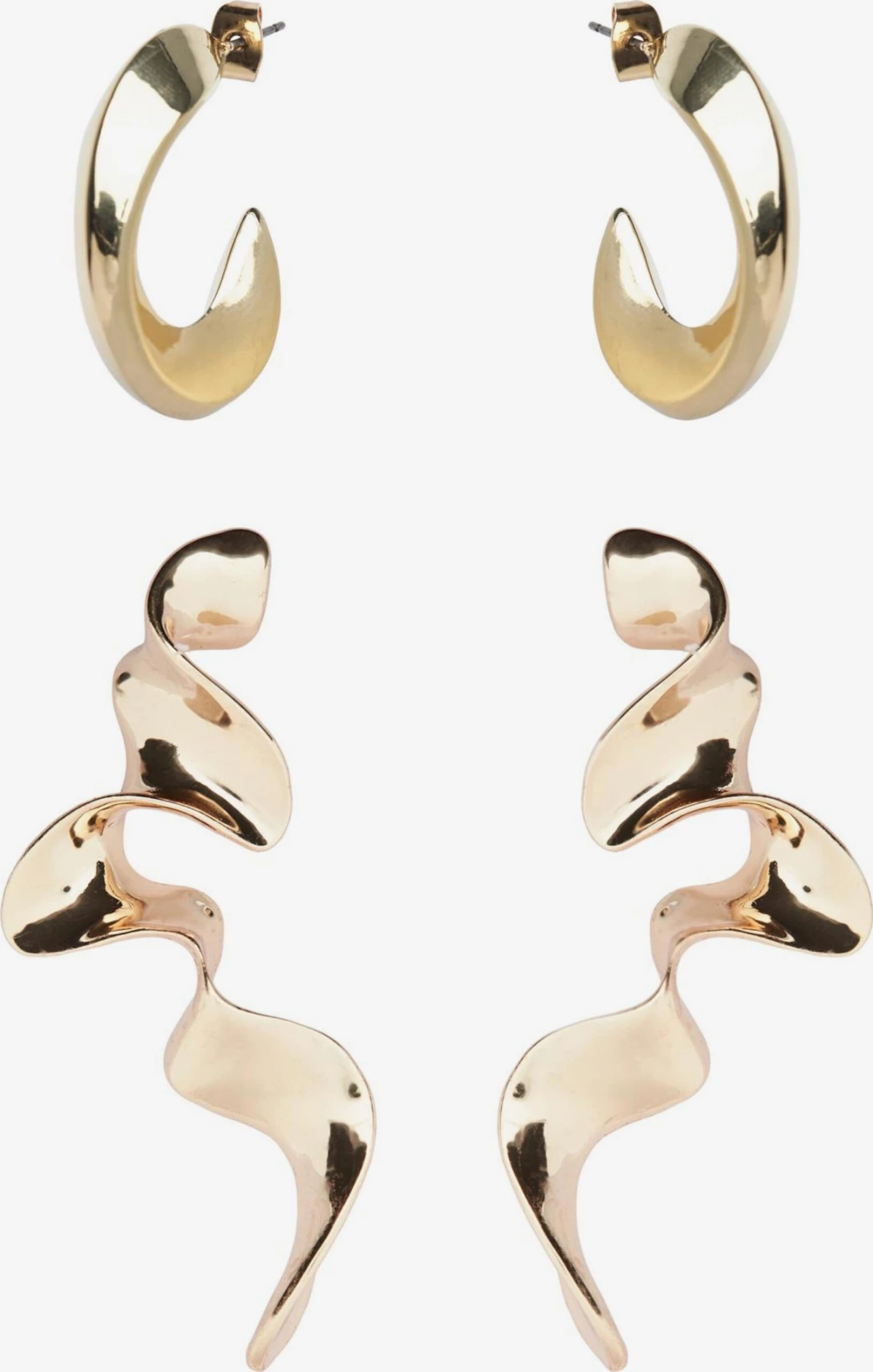 PIECES Øredobber 'MANJA' Gull